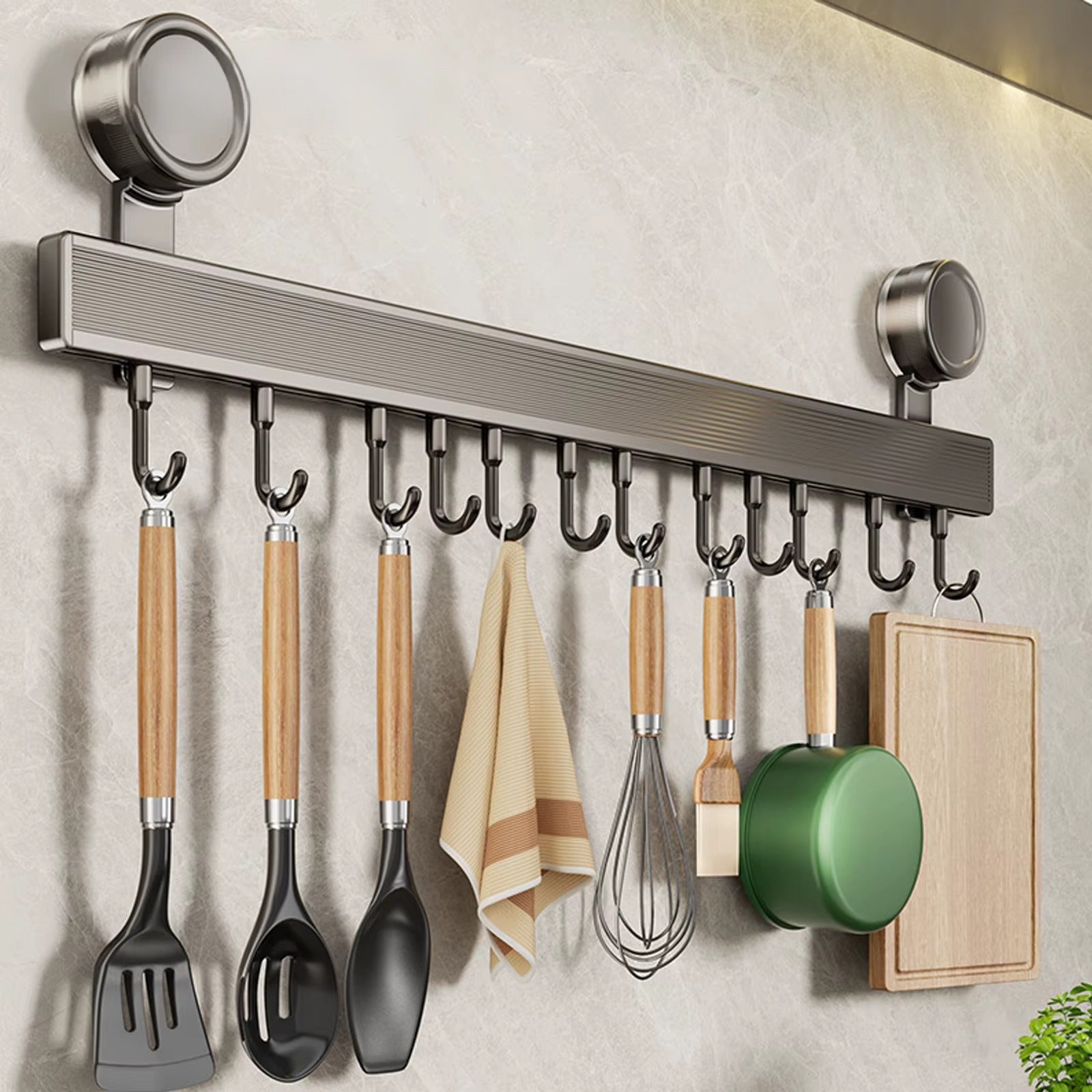 Support mural pour ustensiles de cuisine – Sans perçage