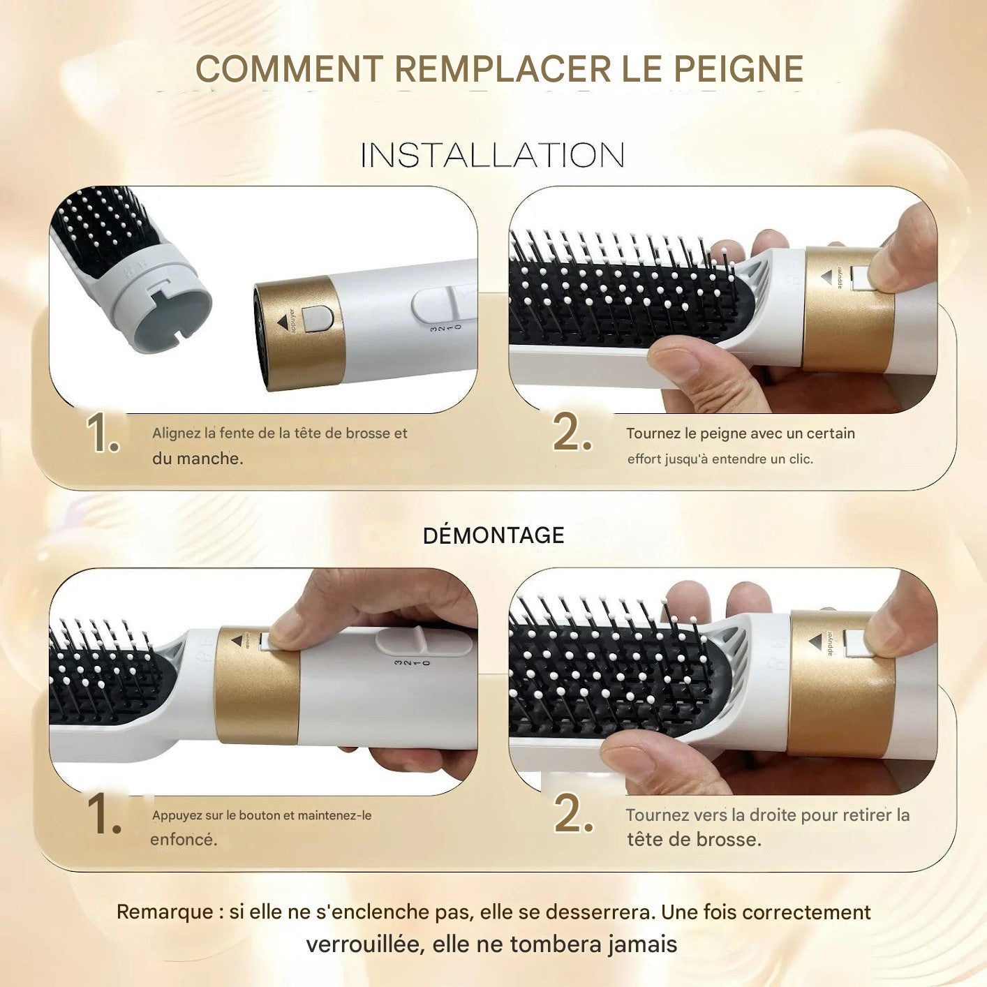 Sèche-cheveux professionnel 5-en-1