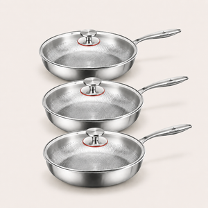 Pack Trio de Poêles en Titane (26 cm, 28 cm & 30 cm)