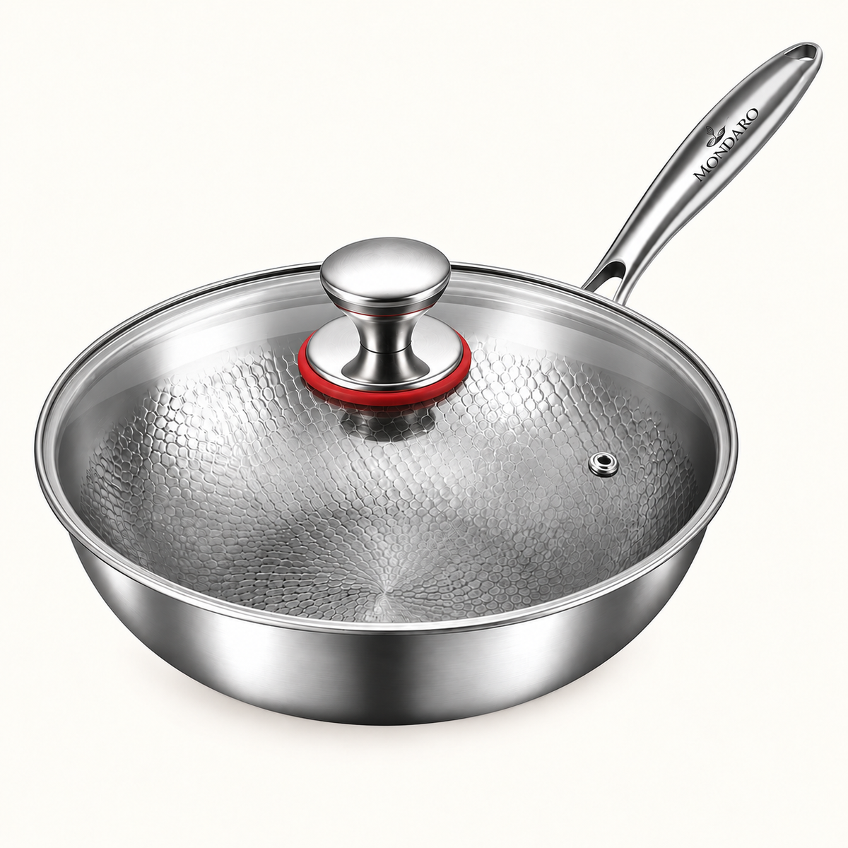 Hammered Titanium Wok 28 cm