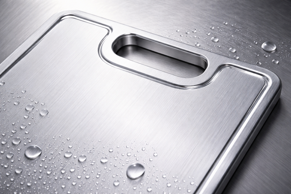 Planche à découper en titane – Surface double face, qualité alimentaire premium