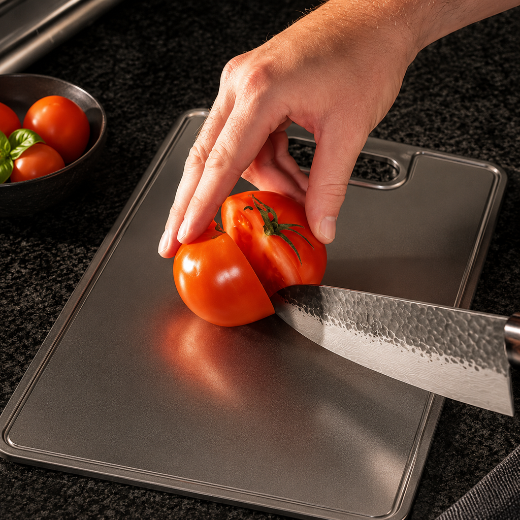 Titanium Cutting Board – Double-sided surface, premium food-grade quality