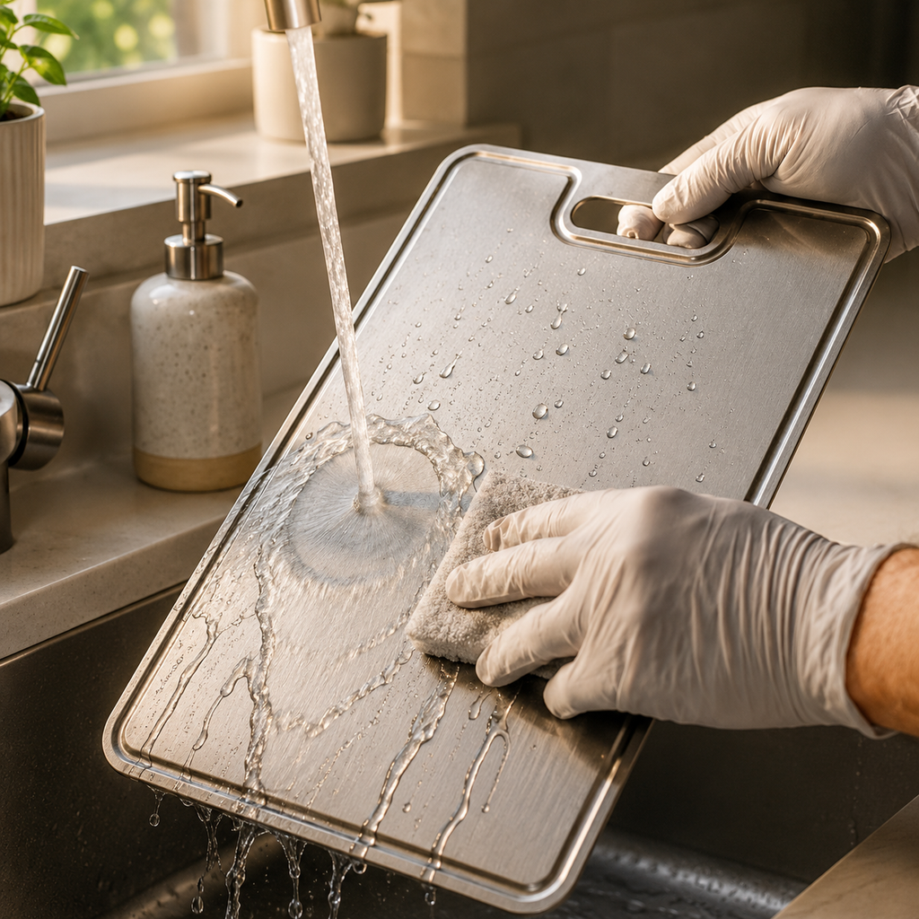 Titanium Cutting Board – Double-sided surface, premium food-grade quality