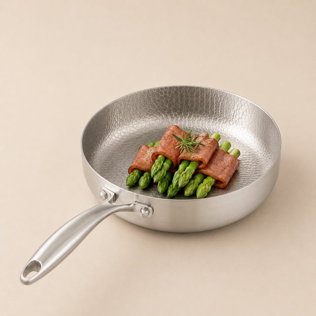 Hammered Titanium Deep Fry Pan