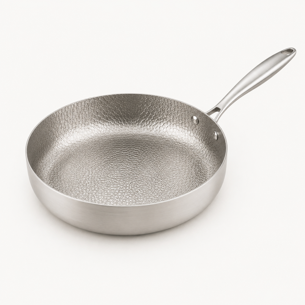 Hammered Titanium Deep Fry Pan