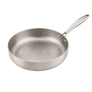 Gehämmerte tiefe Titanpfanne 28 cm