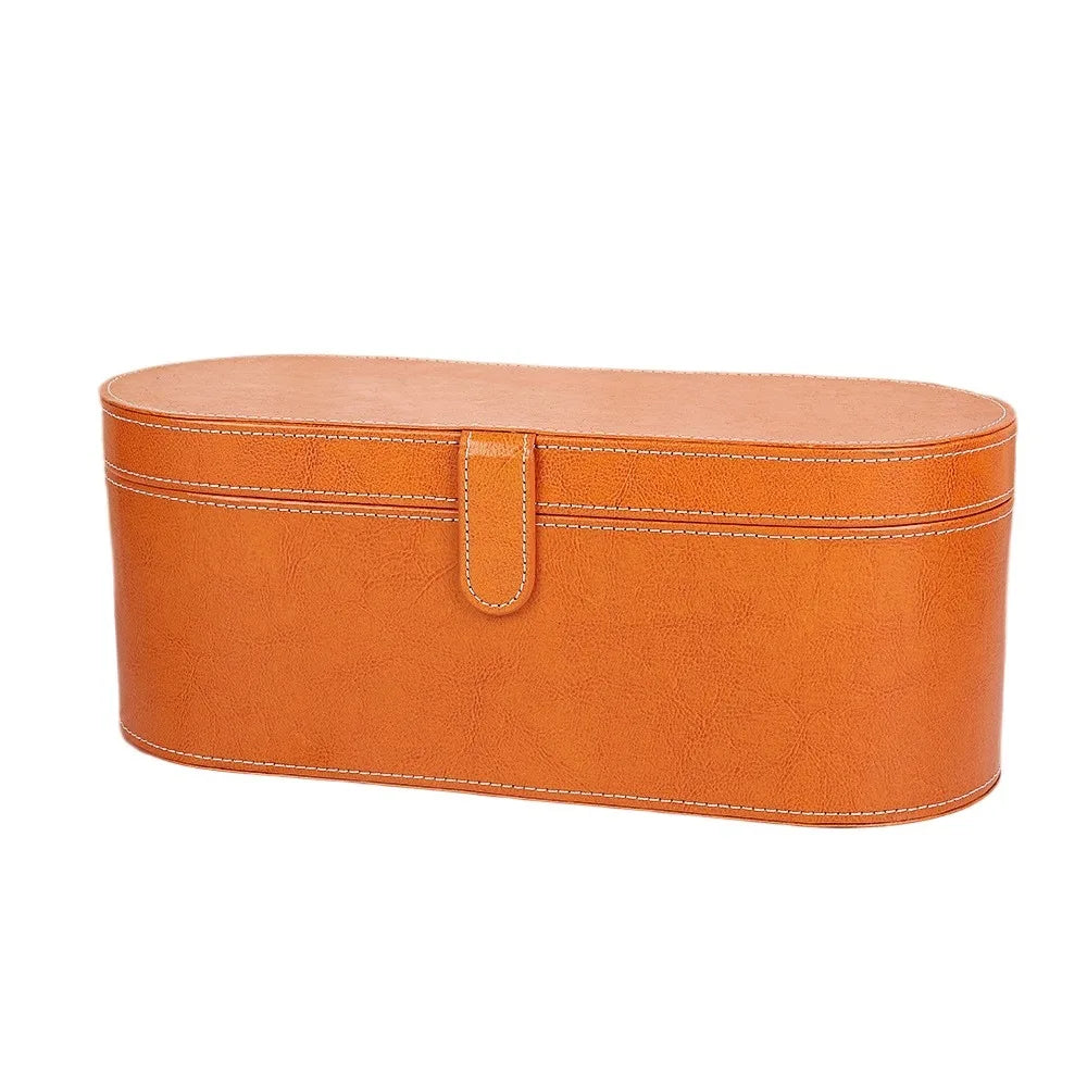 Portable Hair Dryer Storage Box Large Capacity Dustproof Hot Air Brush Organizer PU Hair Dryer Case