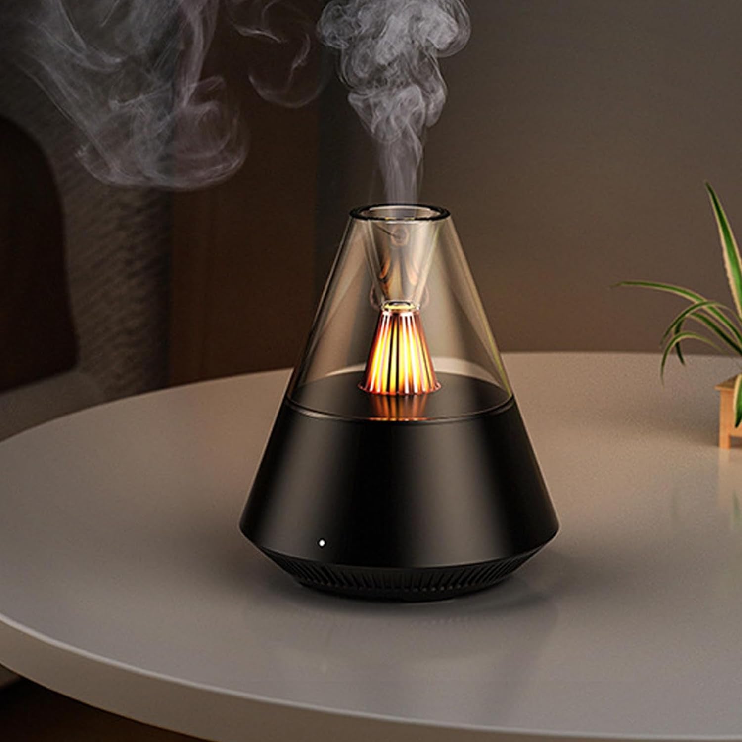 Diffuseur d'huiles essentielles avec effet flamme LED