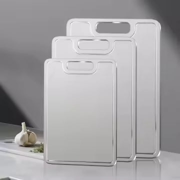 Planche à découper en titane – Surface double face, qualité alimentaire premium