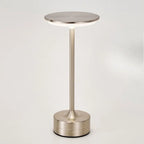 Lampe de chevet LED cristal rechargeable USB-C argent